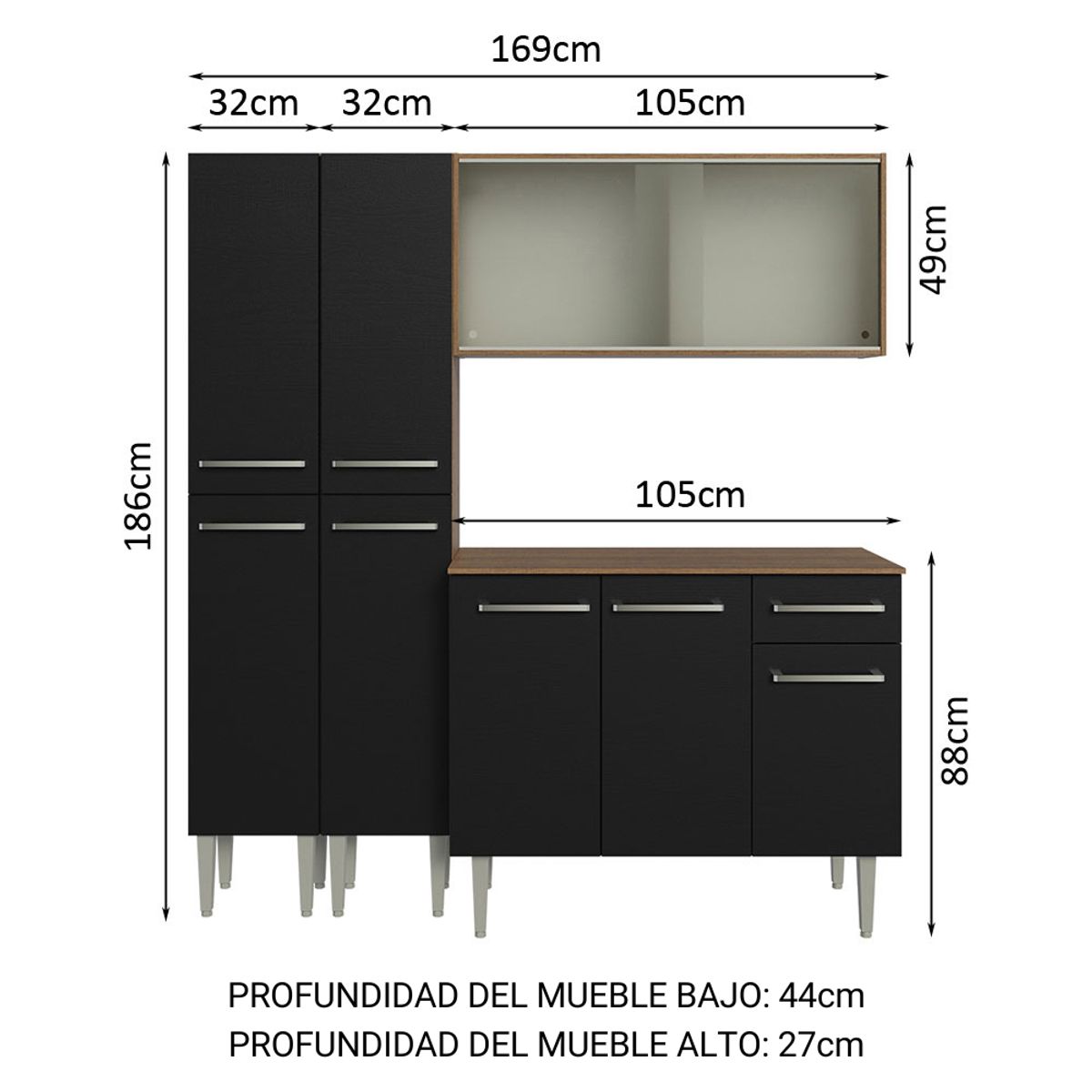 MADESA - Cocina Integral Emilly 1.70 Metros 10