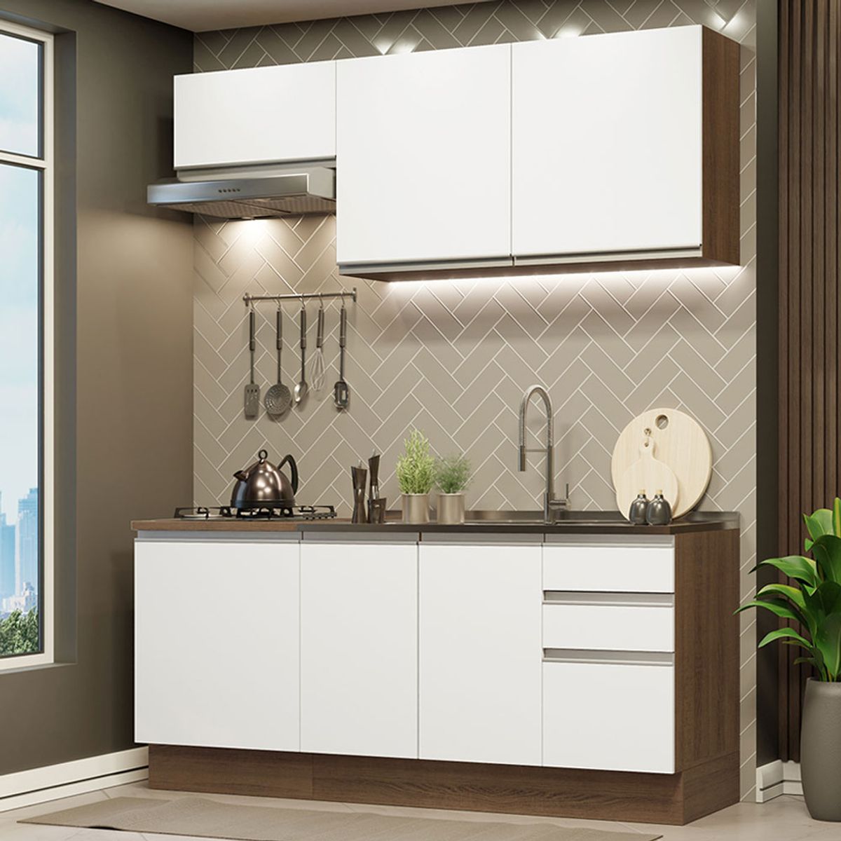 MADESA - Cocina Integral Glamy 1.80 Metros 07