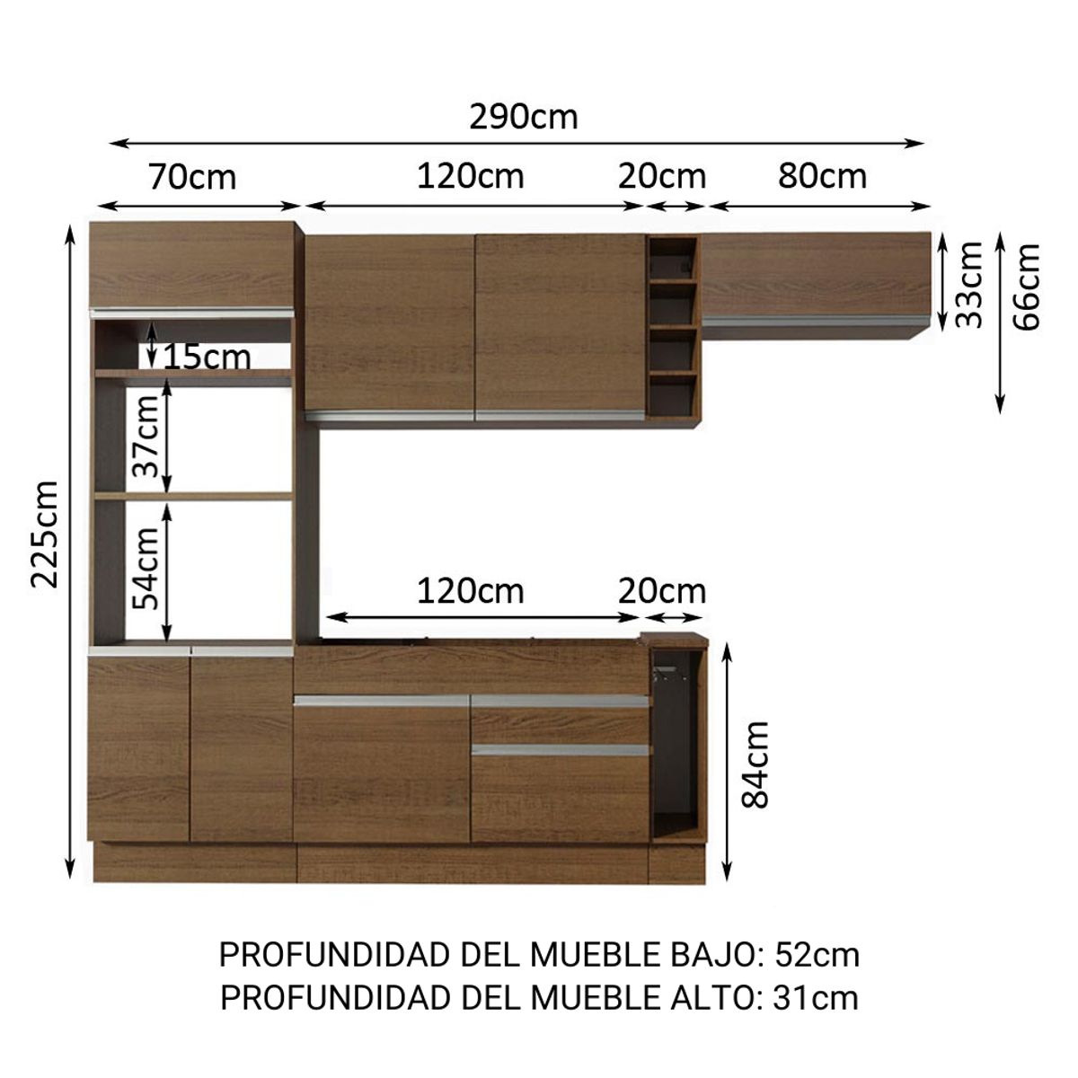 MADESA - Cocina Integral Safira 2.90 Metros 04