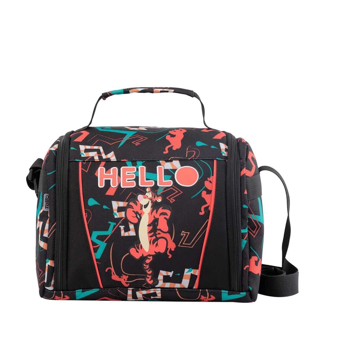 TOTTO - Lonchera con Aislamiento Térmico Tigger Negra