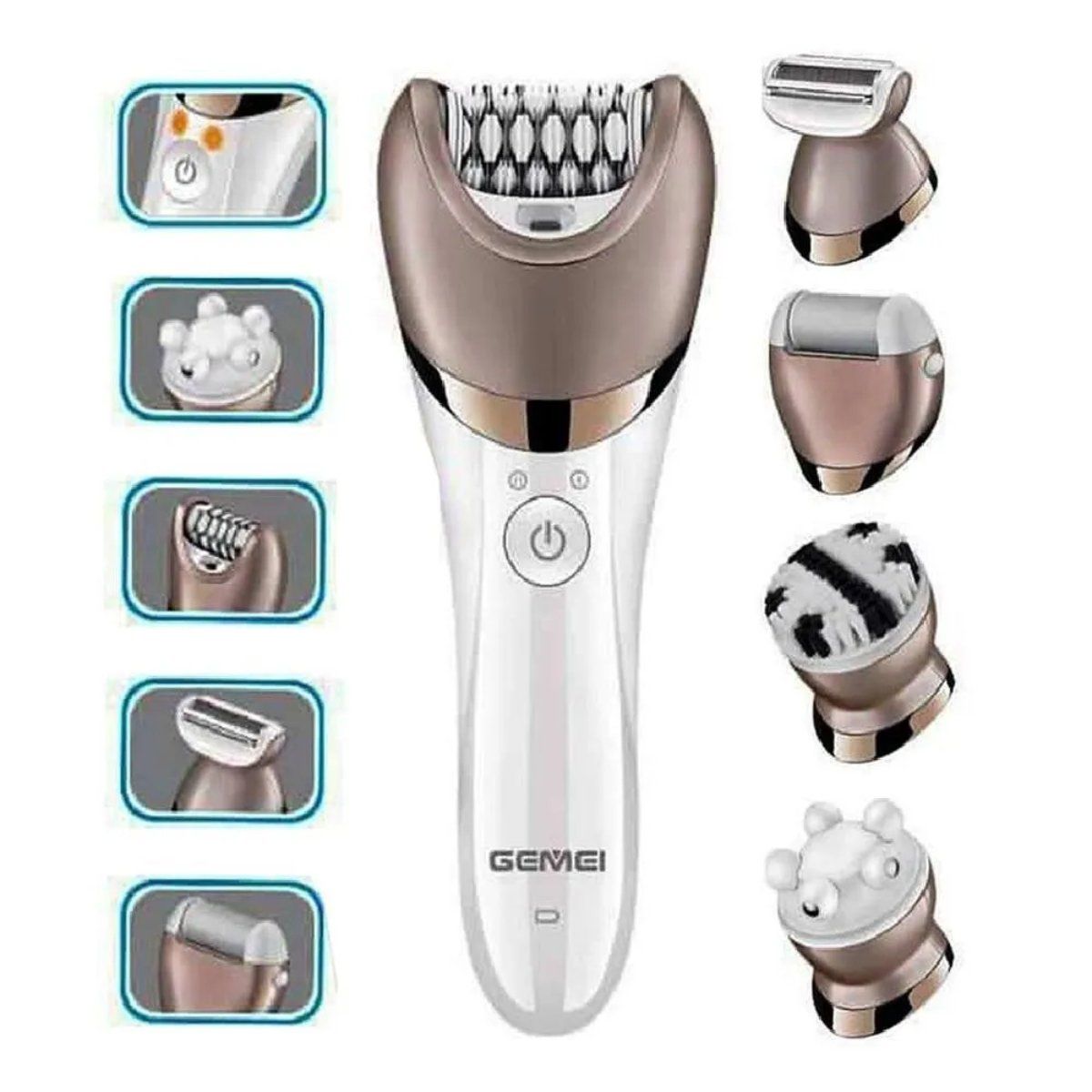 GEMEI - Depiladora Eléctrica Para Mujer Gemei 5 En 1 New Editio