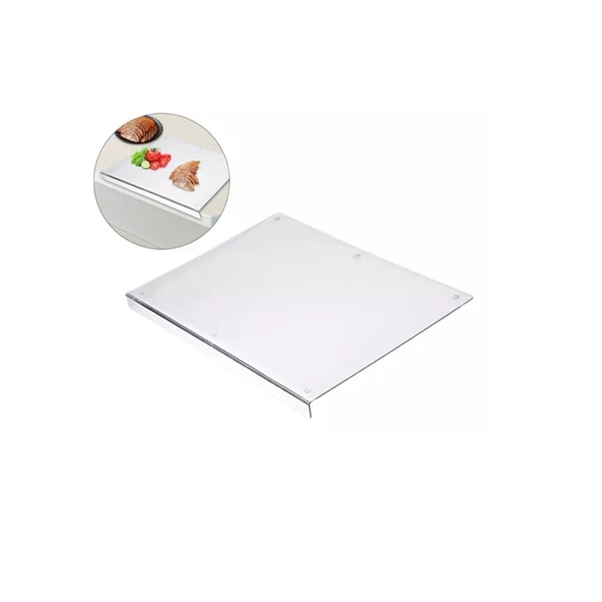 GENERICO - Tabla de Cocina 24x18 Pulgadas Transparente Resistente