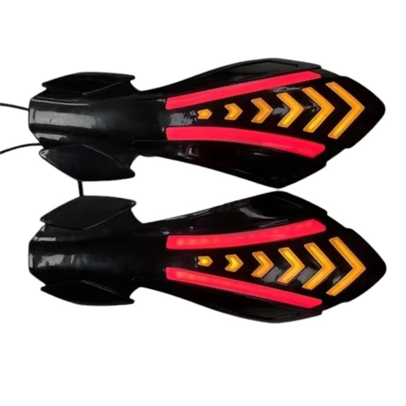 LEDMAX - PAR CORTAVIENTOS CON LUZ LED DIRECCIONAL ROJO - NARANJA