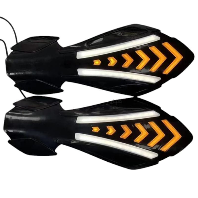 LEDMAX - PAR CORTAVIENTOS CON LUZ LED DIRECCIONAL BLANCO - NARANJA