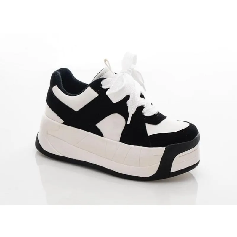 Zapatos Deportivos Tenis De Plataforma Alta Para Mujer Tenis