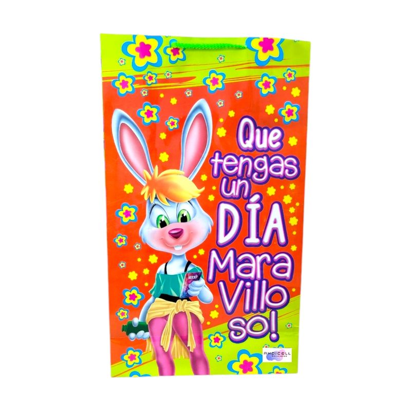 GENERICO - Bolsa de Regalo Obsequio Grande Decorada 40 x 24 cm