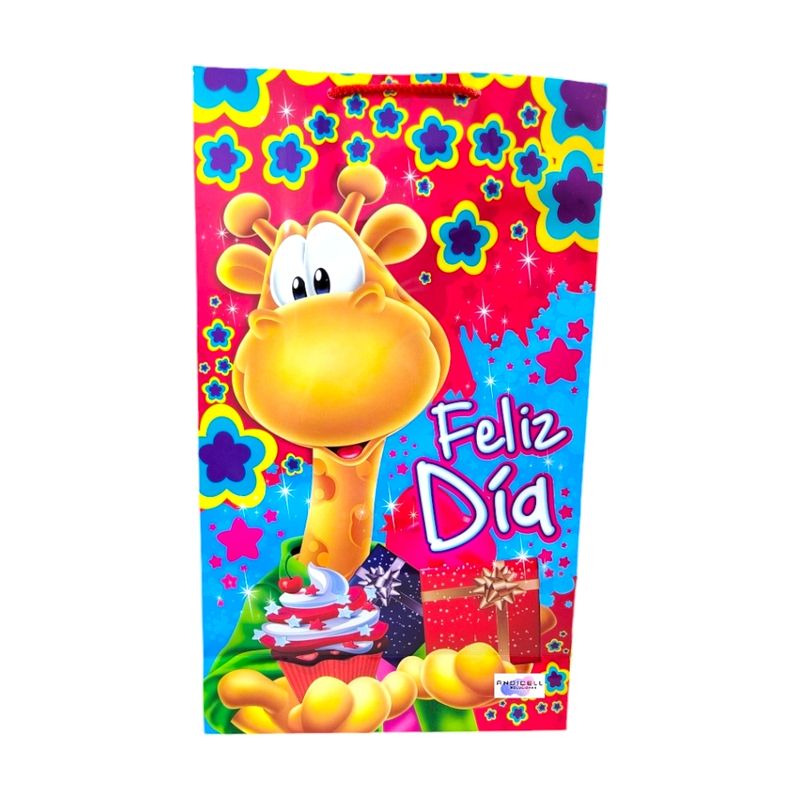 GENERICO - Bolsa de Regalo Obsequio Grande Decorada 40 x 24 cm