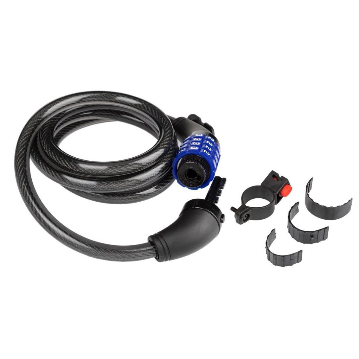 SPORT FITNESS - CANDADO CABLE  ESPIRAL  CON CLAVE 10X150