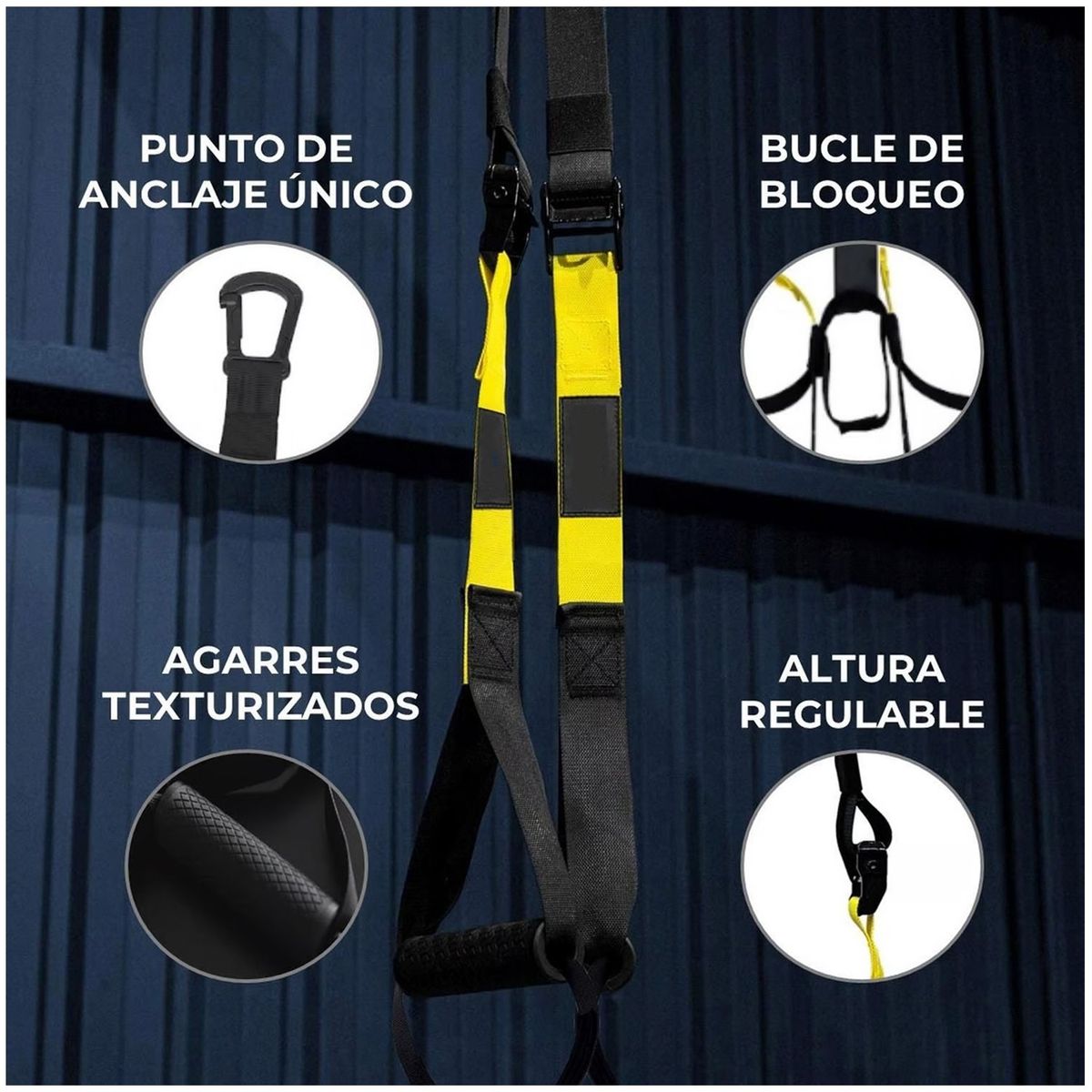 ONE PIXEL - Banda Suspensión Tipo Trx Set Completo Entrenamiento OnePx