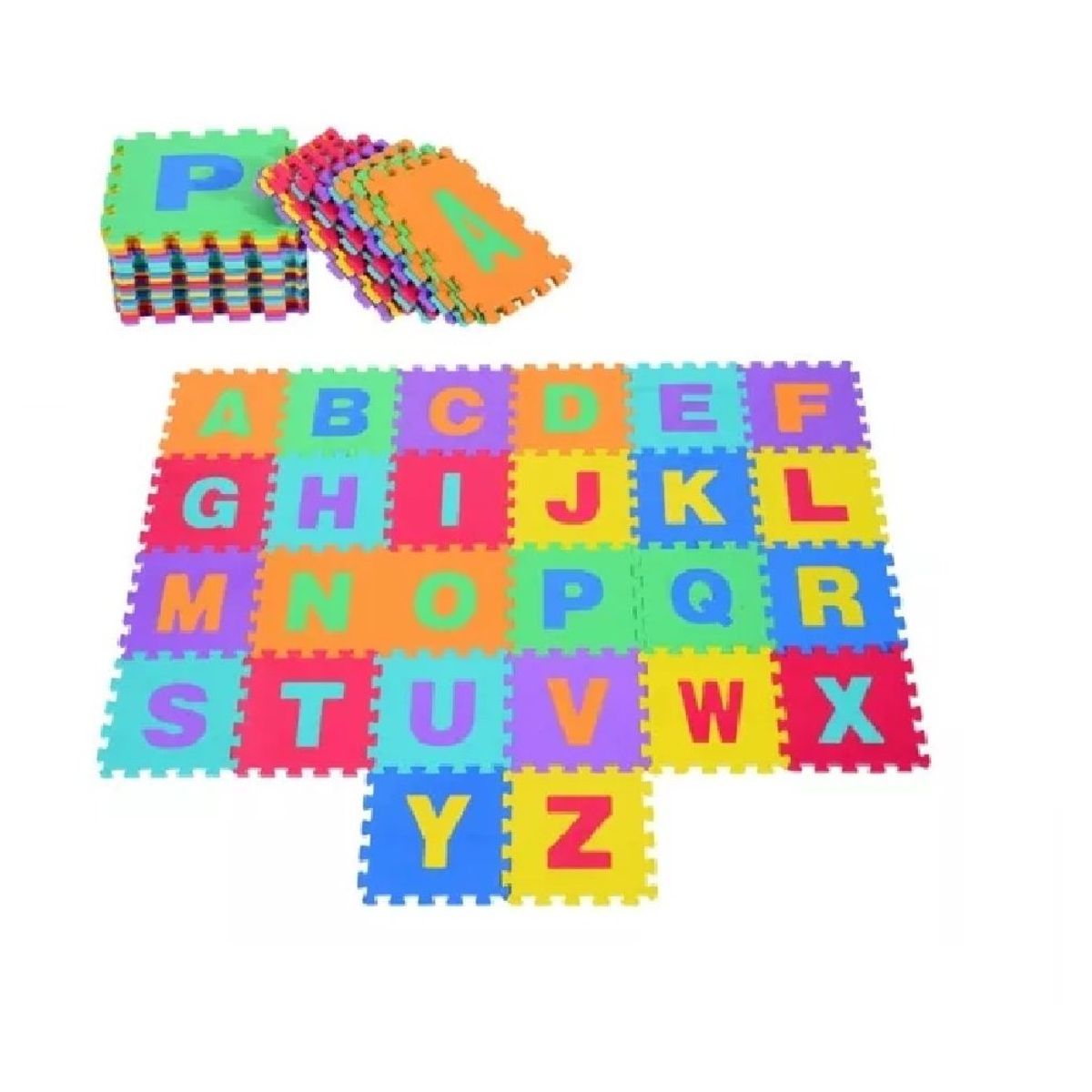 GENERICO - Piso tapete De Foami 30x30 abecedario para bebe