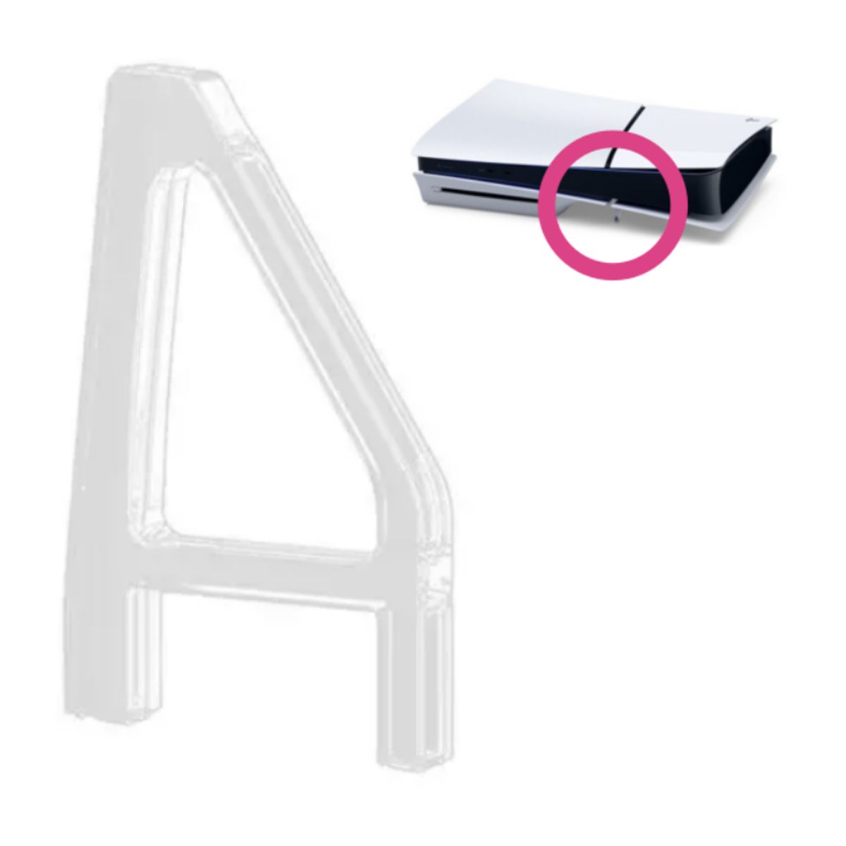 GENERICO - Soporte Horizontal Base Pata para Sony Ps5 Slim.