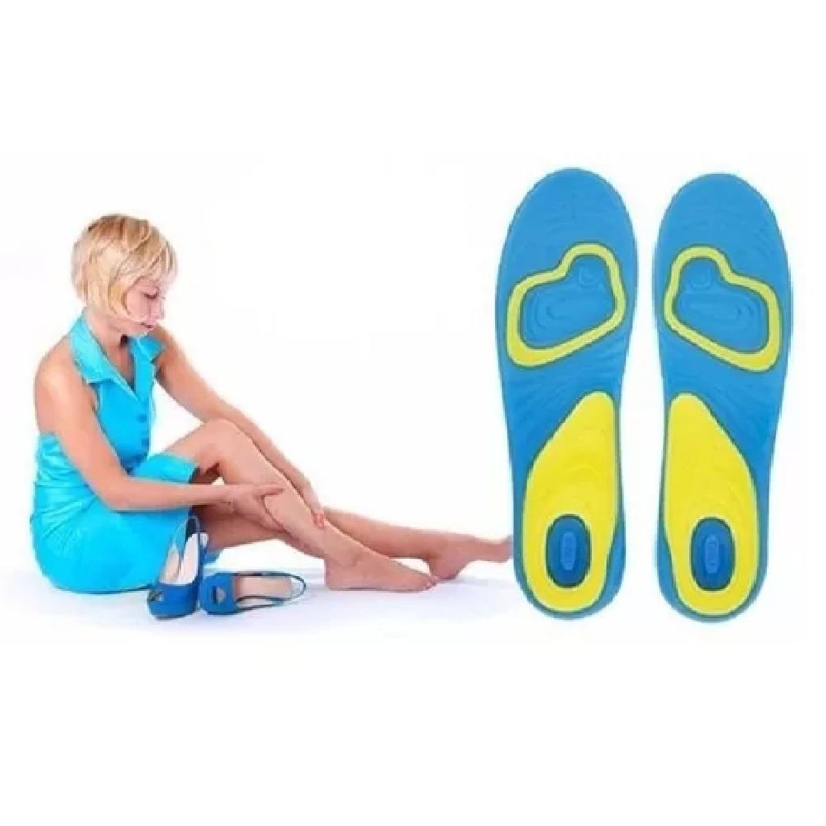 GENERICO - Plantillas Gel Activo Ortopedicas Comodidad Pies Zapatos