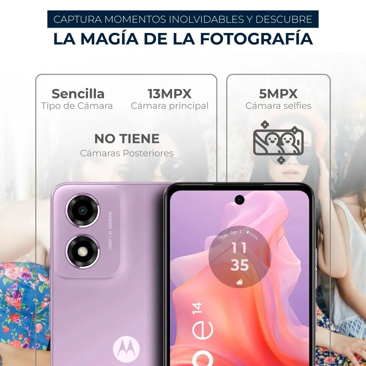 MOTOROLA - Celular MOTOROLA E14 64GB Morado