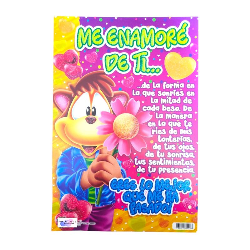 GENERICO - Tarjeta de Regalo Mediana con Mensaje Amor
