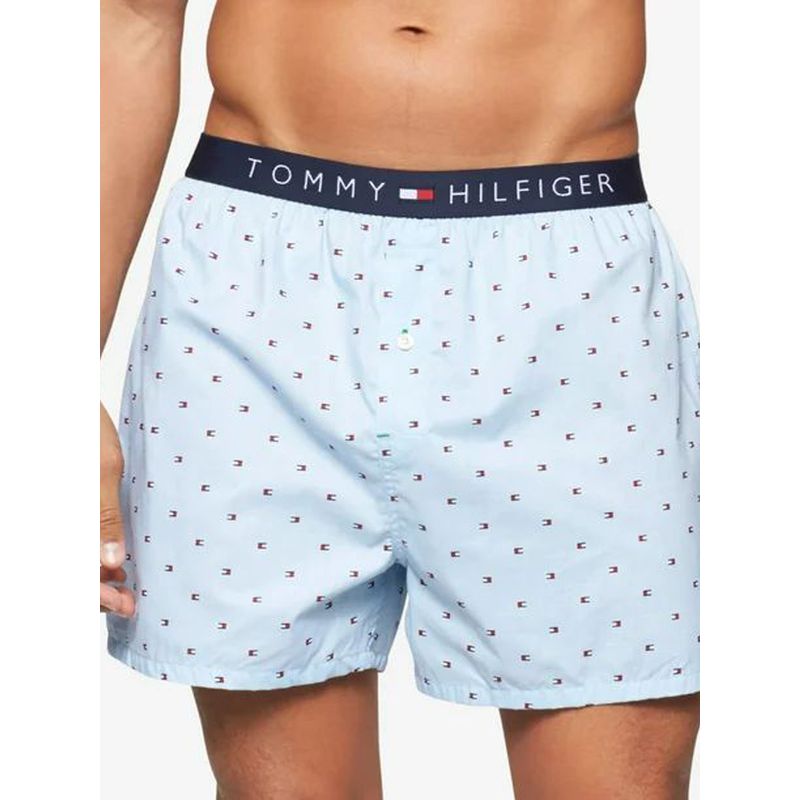 TOMMY HILFIGER - Boxer Suelto Celeste con diseño de banderas Tommy Hilfiger