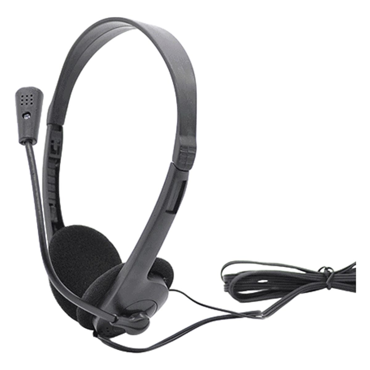 JALTECH - Diadema Audífonos Micrófono Basic Auricular Trabajo Casa Pc.