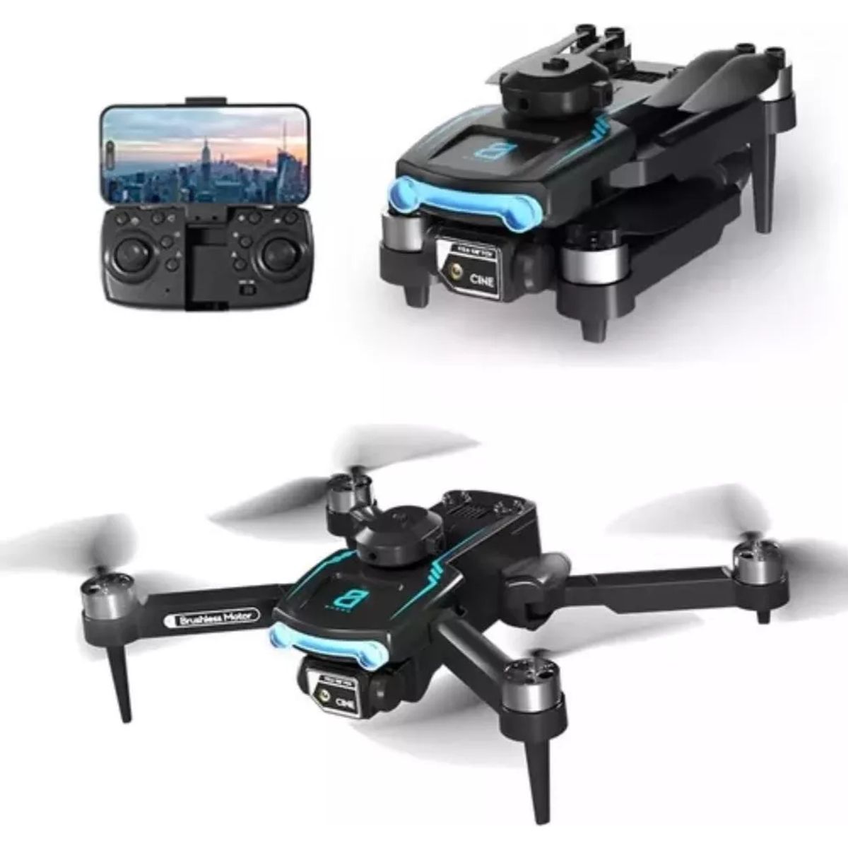 GENERICO - Drone Vuelo Inteligente Plegable Wifi Cámara 1080p Hd Optico.