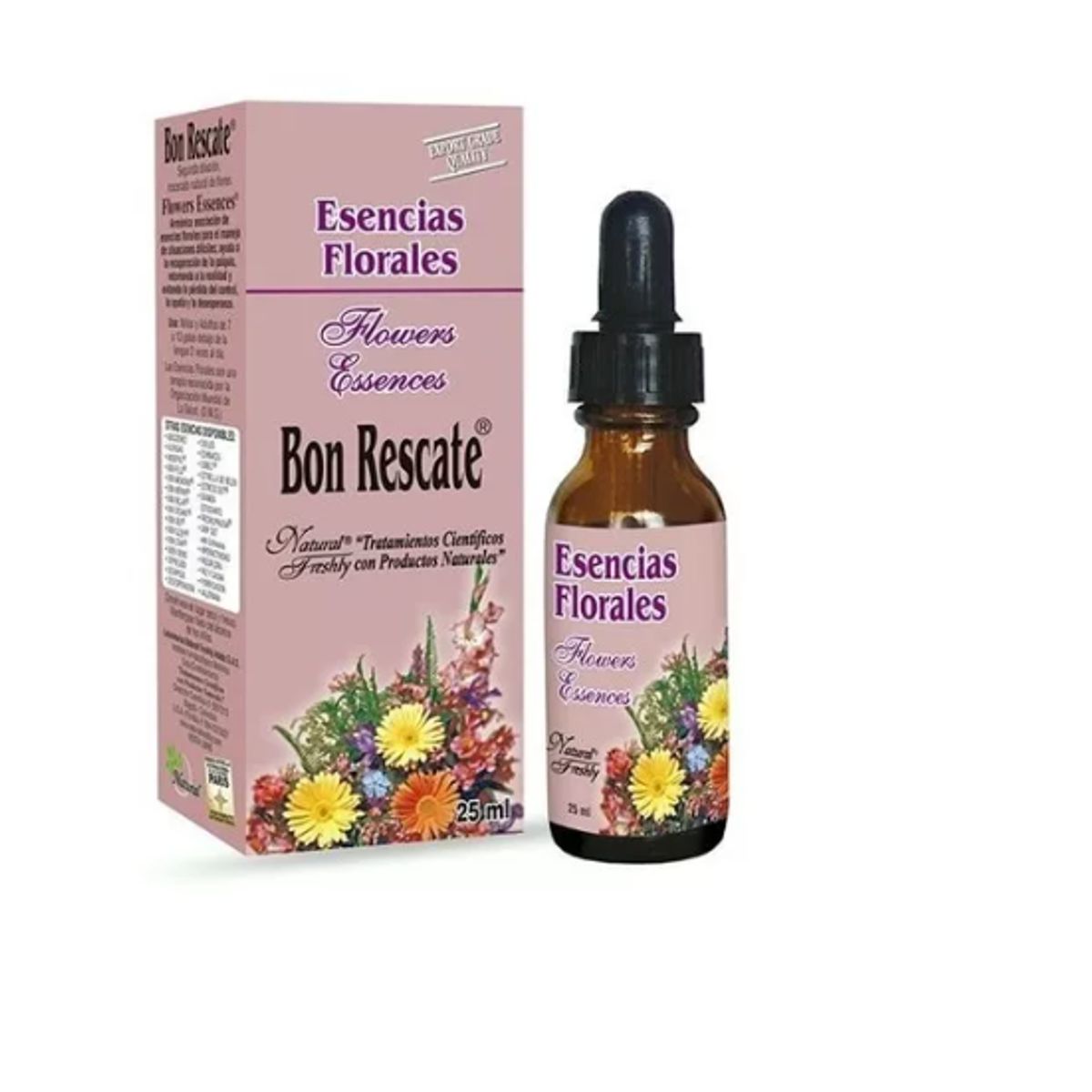 NATURAL FRESHLY - ALIMENTO/ ESENCIA BON RESCATE X 25 ML./ ESENCIAS FLORALES
