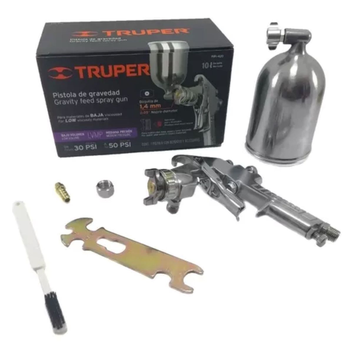 TRUPER - Aerografo Vaso Aluminio De 400ml Truper