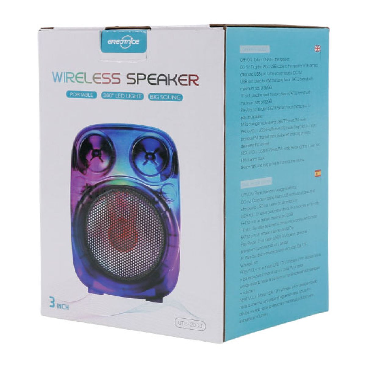 GENERICO - BOCINA BLUETOOTH GTS