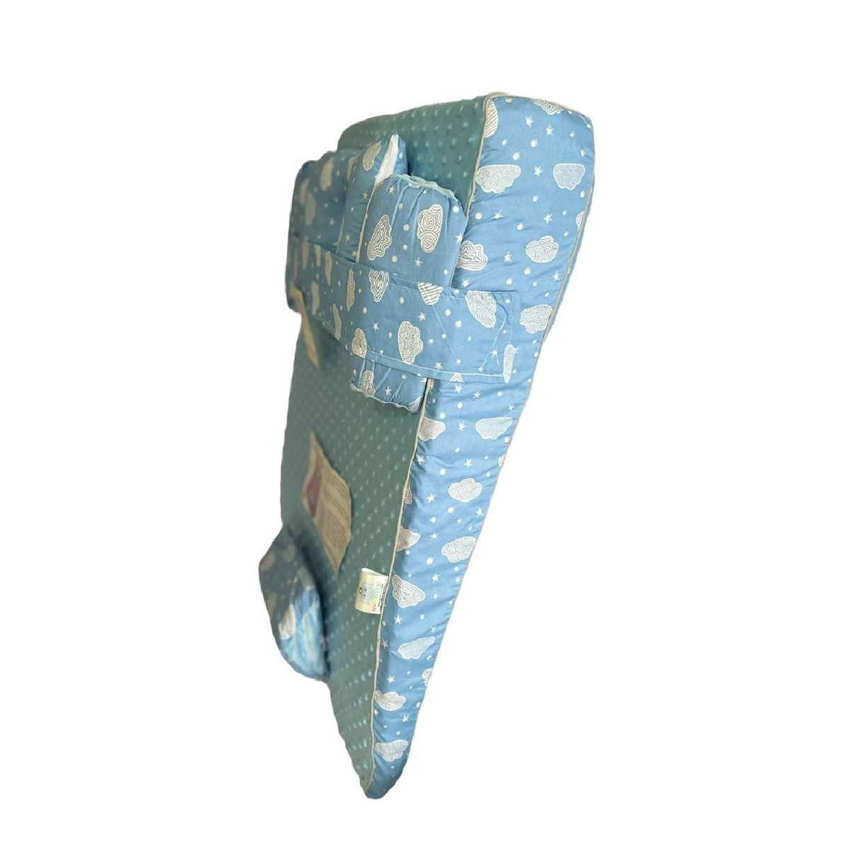 GENERICO - Colchoneta Cojin Antireflujo 75x50cms + Almohada Para Bebe