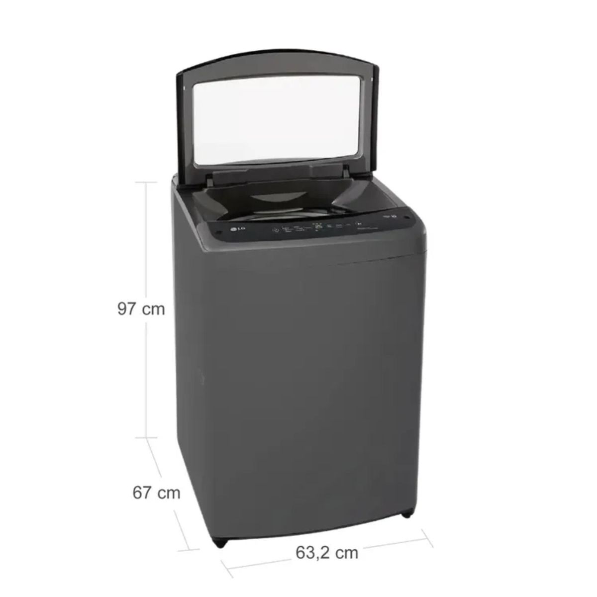 LG - Lavadora LG Carga Superior 16KG WT16MVTB Negro
