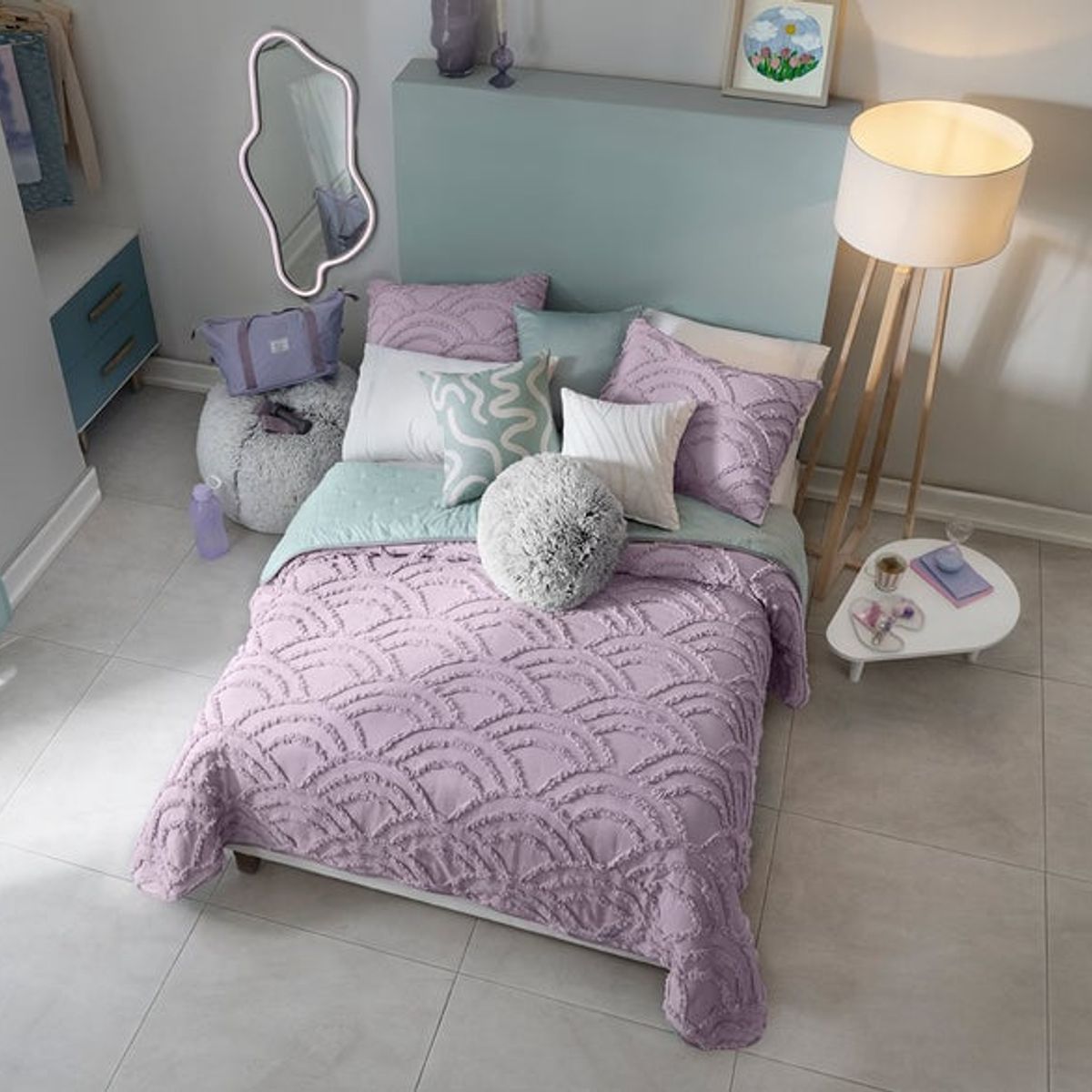 VIANNEY - Vianney Edredón Nuut Iris Doble Reversible Lila