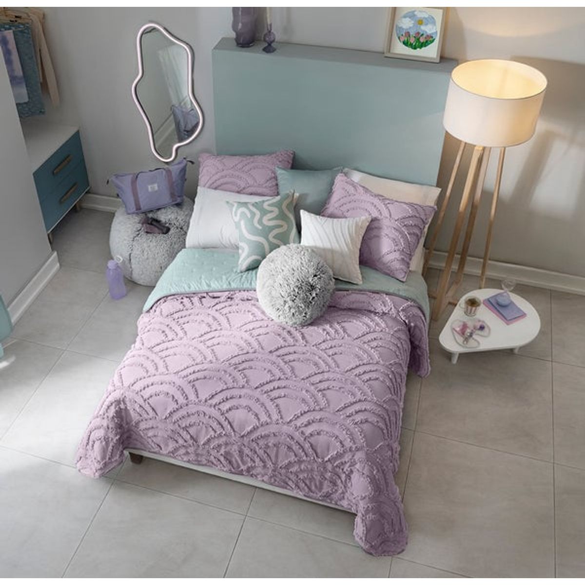 VIANNEY - Vianney Edredón Nuut Iris Doble Reversible Lila