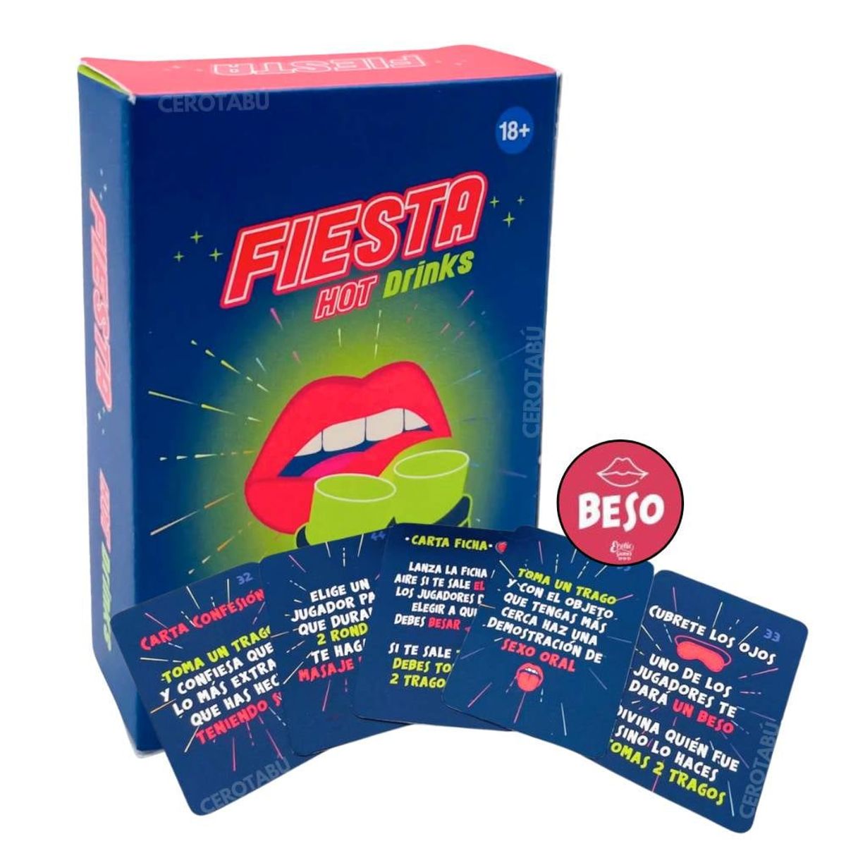EROTIC - Juego De Mesa Erotico Cartas Para Adultos Fiesta Hot Drink