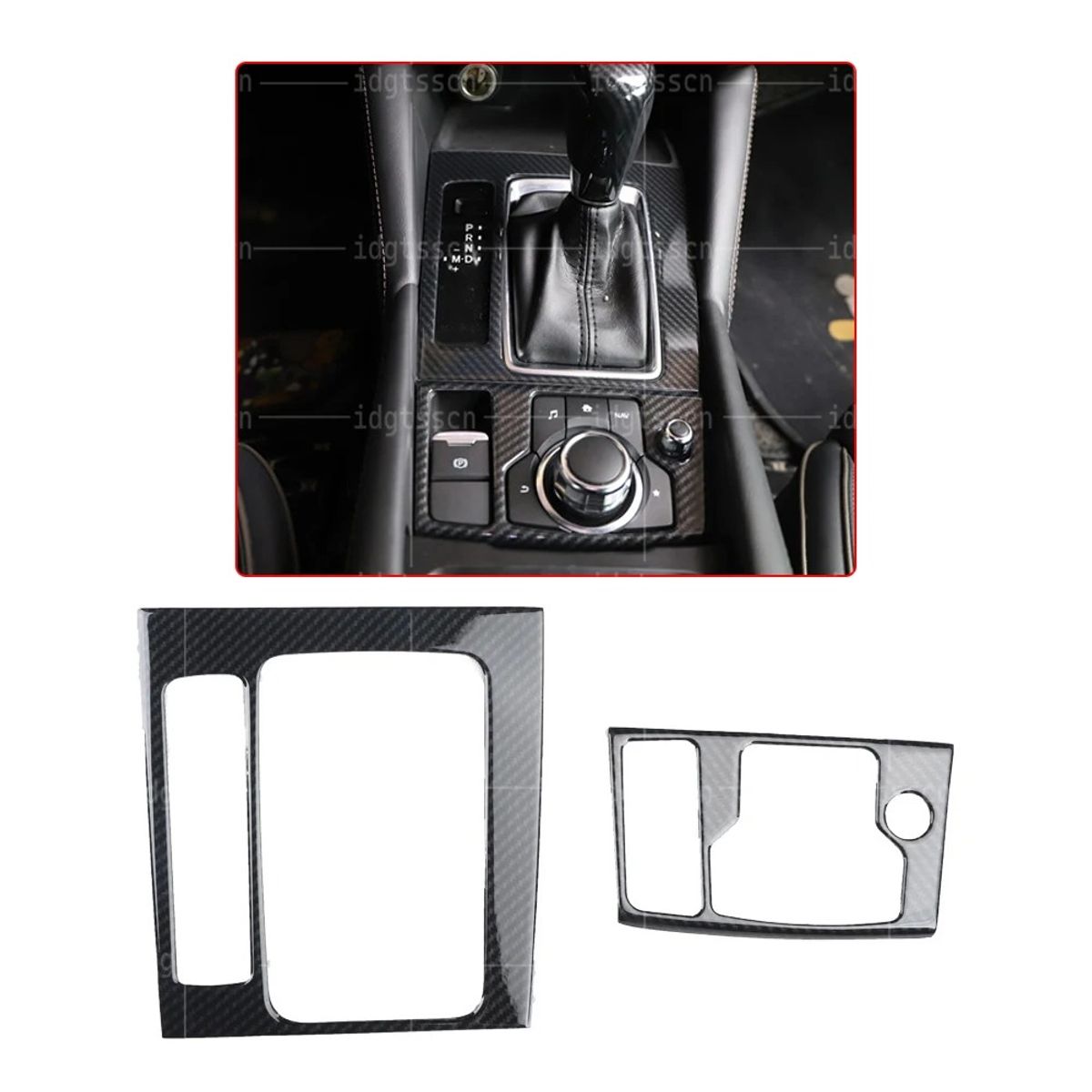 GENERICO - accesorios mazda 3 cubierta control multimedia base palanca