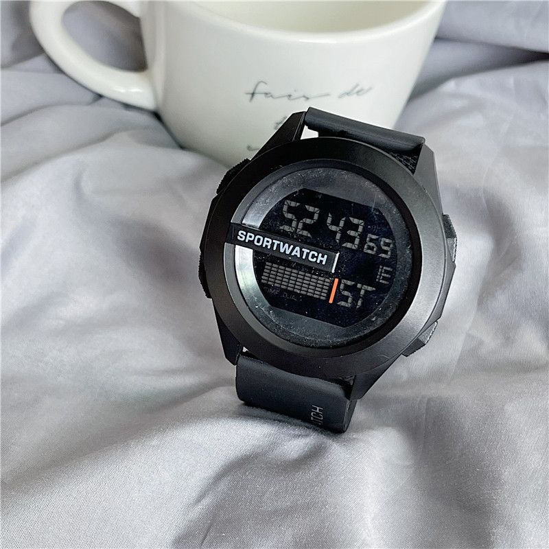 CURREN - Reloj deportivo para hombre cronógrafo Digital negro