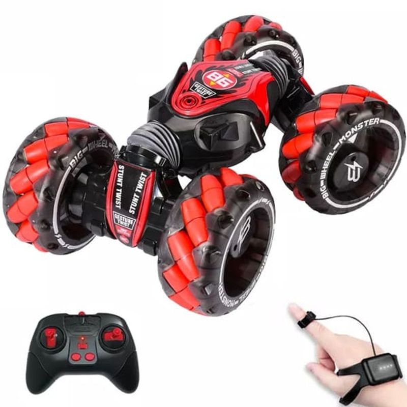 GENERICO - CARRO CONTROL REMOTO STUNT 4X4 SENSOR MANO LLANTA GIGANTE