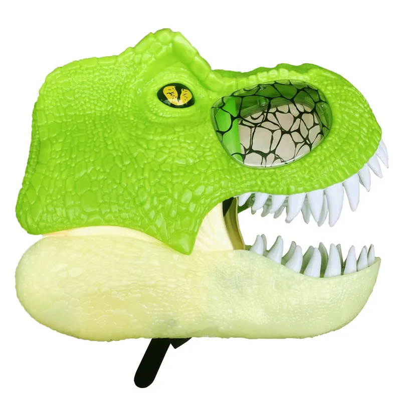 ENFANT'ASY - Máscara De Dinosaurio Fluorescente Movimiento Luces Y Sonido