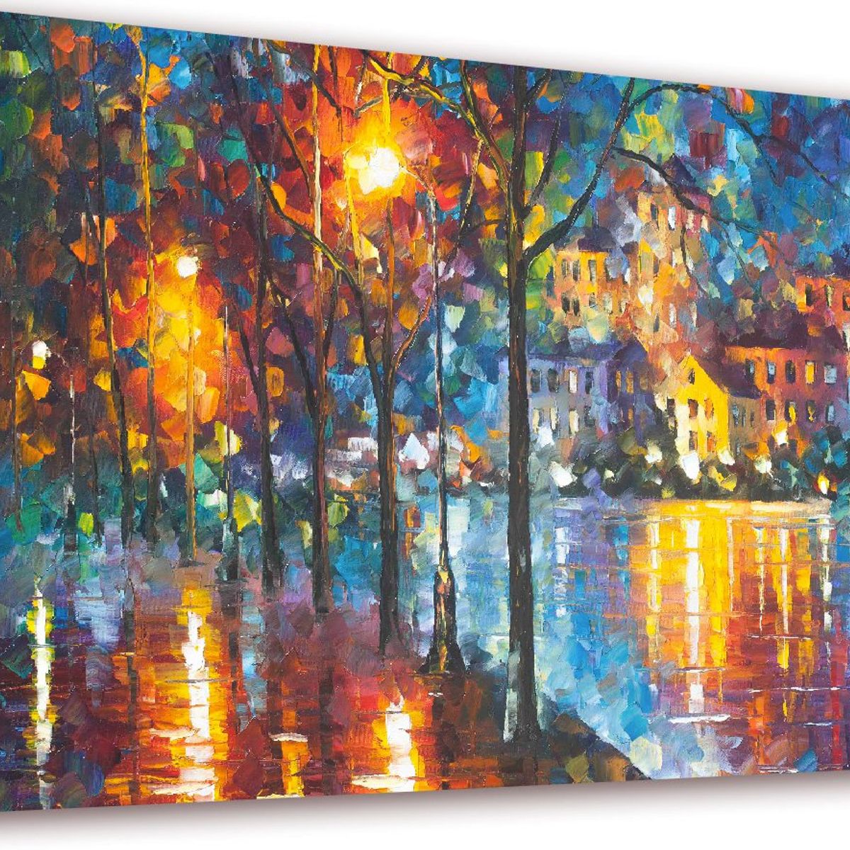 ART INDUSTRY - Cuadro 50x30 Cms Decorativo Tipo Oleo Camino 1