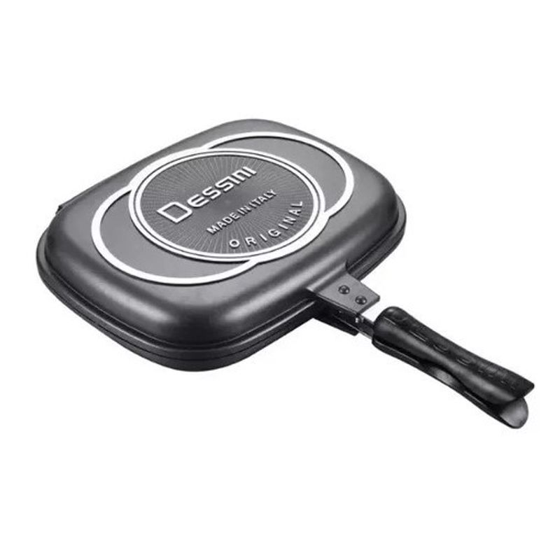 GENERICO - Sartén Doble Parrilla 36 Cm Antiadherente Dual Grill Dessini