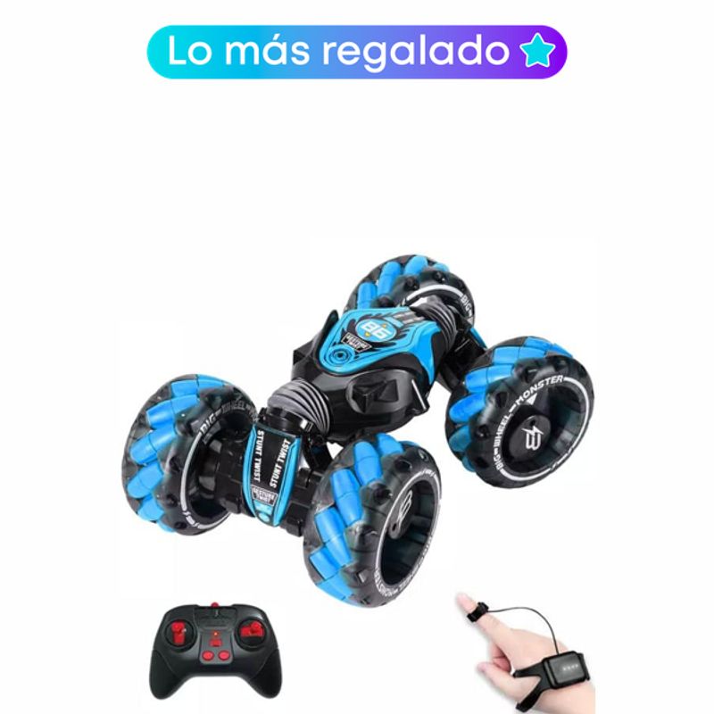 GENERICO - CARRO CONTROL REMOTO STUNT 4X4 SENSOR MANO LLANTA GIGANTE