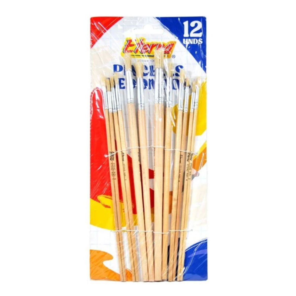 ETERNA - Set Pincel Cerda Redondo X 12 Et242 Eterna