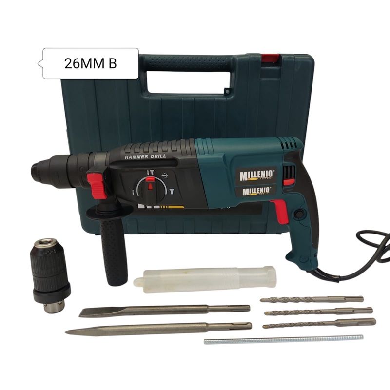ROTOZIP - Taladro Rotomartillo Doblemandril Perforador Estuche
