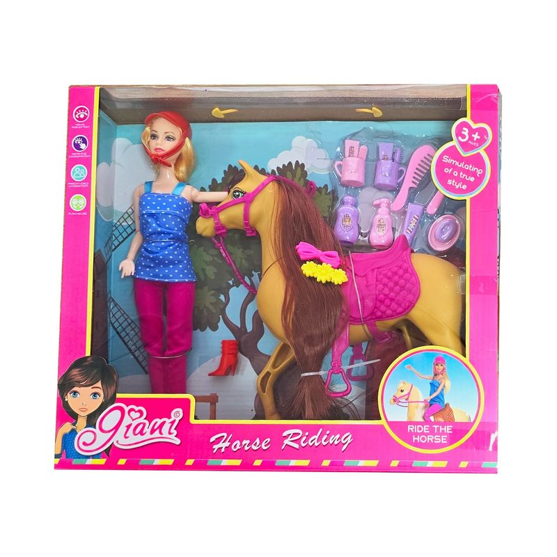 GENERICO - Muñeca Princesa Peine Pony Caballo Accesorios Juguete Niña