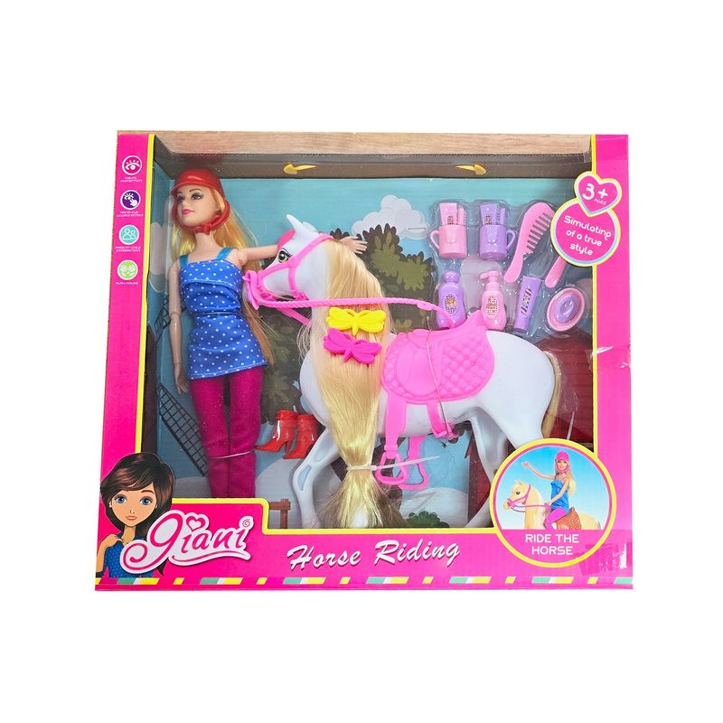 GENERICO - Muñeca Princesa Peine Pony Caballo Accesorios Juguete Niña