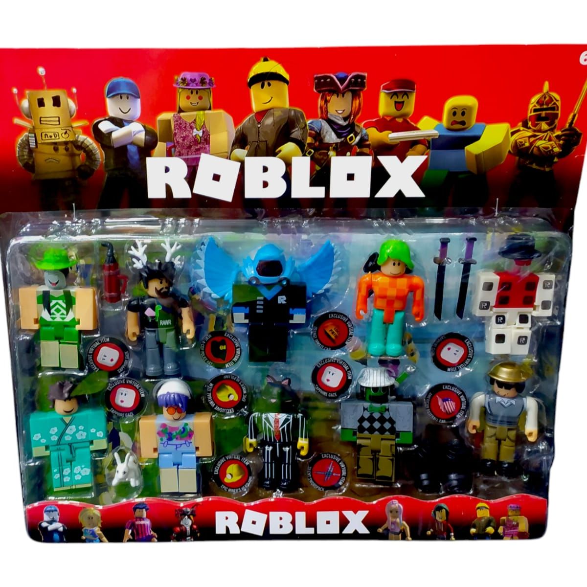GENERICO - Set Figuras Roblox Blister X 10 Articuladas Accesorios