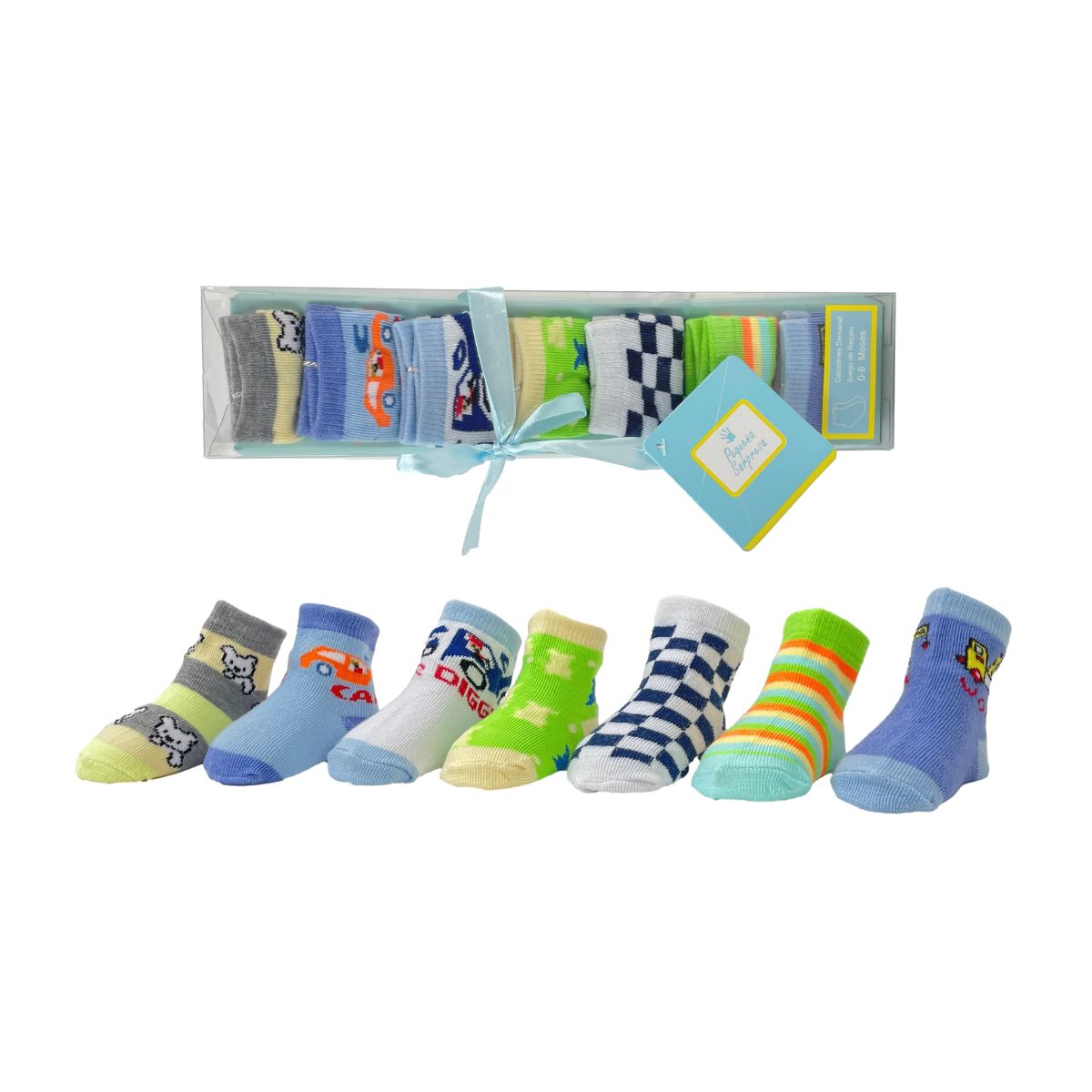 MUNDO BEBE - Medias Para Bebés En Caja Para Niño X7 Pares_.