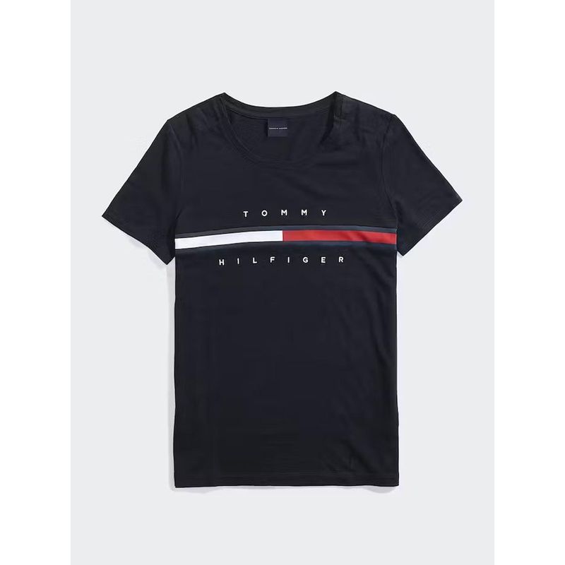 TOMMY HILFIGER - Camiseta azul oscuro Tina adaptive con logo Tommy Hilfiger