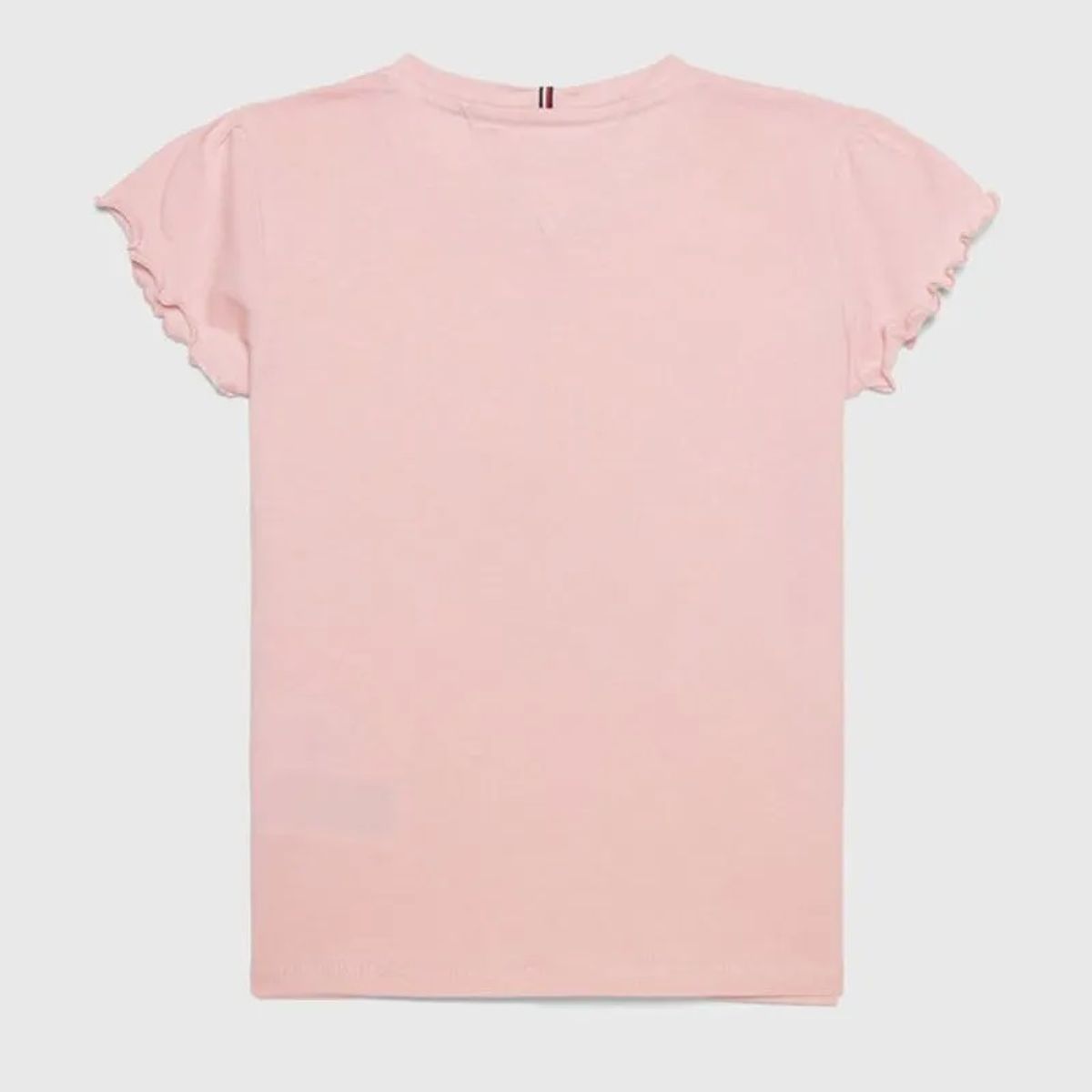 TOMMY HILFIGER - Camiseta Niña Rosada Con Logo Floral Tommy Hilfiger