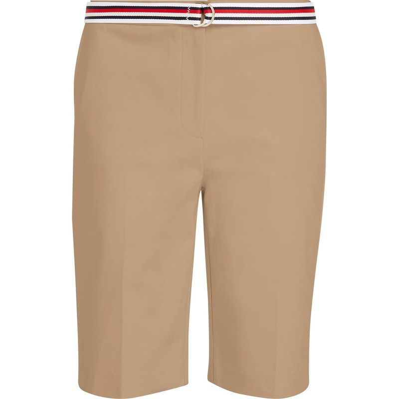 TOMMY HILFIGER - Bermuda  beige con cinturón IM LONDON Tommy Hilfiger