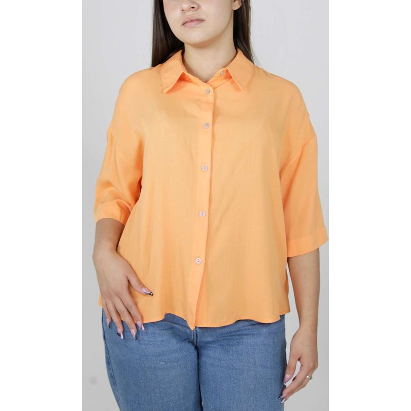 L Y H - Blusa Para Mujer Manga 34 Amarillo Marca L&H