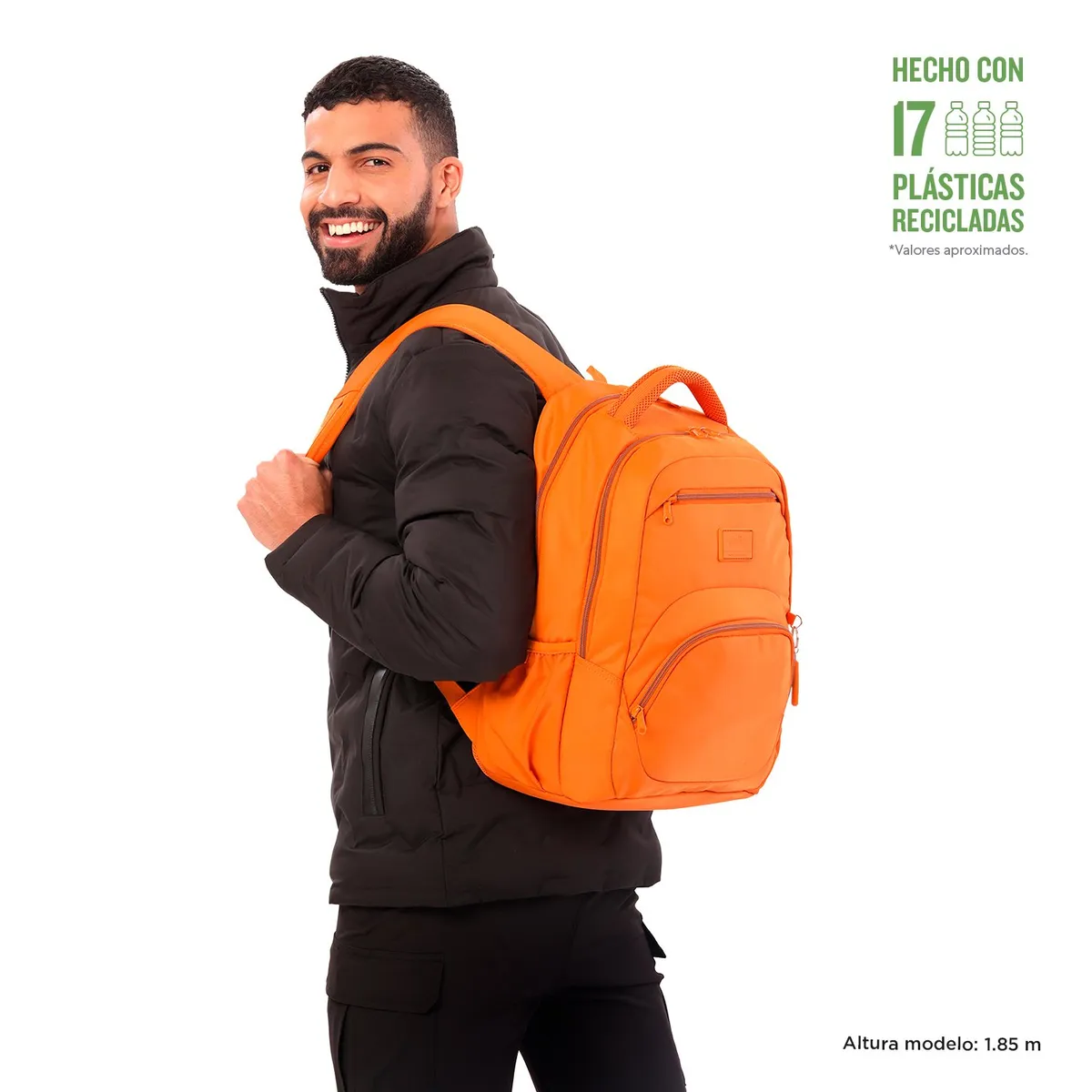 TOTTO - Morral Hombre Tracer 4 Naranja