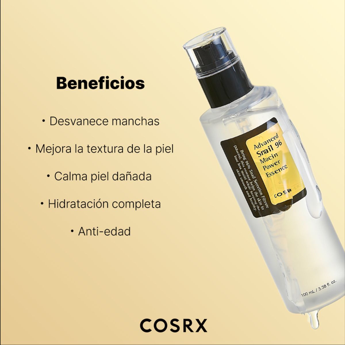 GENERICO - Esencia Cosrx Advanced Snail 96 X 100ml