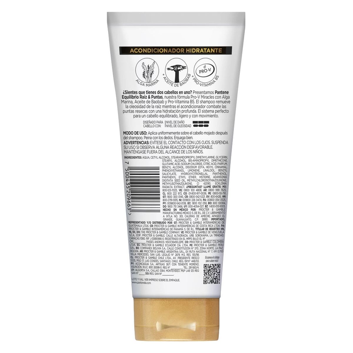 PANTENE - Acondicionador Pantene Pro-V Miracles Equilibrio X 250ml