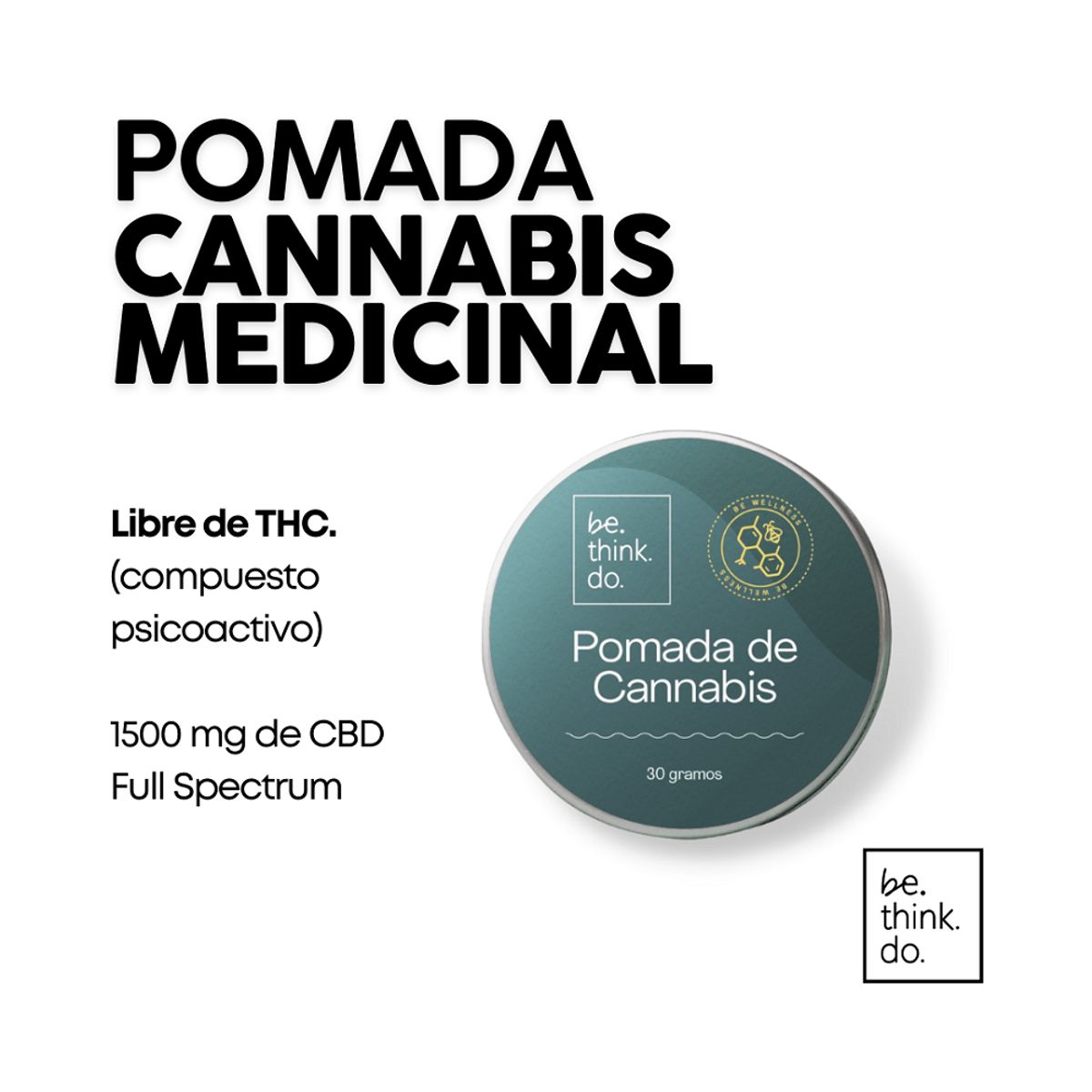 GENERICO - Pomada Cannabis Bethinkdo X 30g